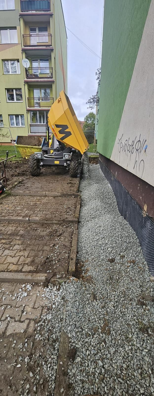 Izolacja przeciwwilgociowa i drenaż ściany fundamentowej budynku mieszkalnego